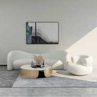 Canapé de réception d'hôtel de luxe italien, design créatif, en velours, 3 places, rembourré en éponge, pour appartement, salon de beauté, villa, moderne
