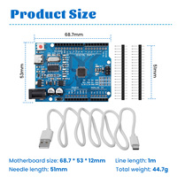 Placa de Desarrollo Keyestudio UNOR3 ATMEGA328P-AU TIPO-C para Microcontrolador Arduino UNOR3
