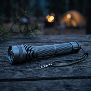 <b>Rechargeable</b> <b>Flashlight</b> 26650 18650 LED Waterproof High Power with SOS Mode Brushed Finish 30000 Hours Lifespan for Outdoor Use - Product Image 3