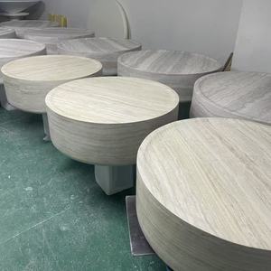 Mesa de Centro Redonda de Piedra, Mesa de Centro Moderna para Sala de Estar, Mesa de Centro de Mármol Creativa y de Diseño Simple - Product Image 6