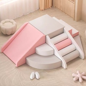 Nhà Máy Bán Màu Đỏ Trong Nhà Mềm Chơi Thiết Lập Cảm Giác Tích Hợp Đào Tạo Bóng Pit Leo Lên Trượt Đường Hầm Ngoài Trời Cho Thuê Mềm Bóng Hồ Bơi - Product Image 3