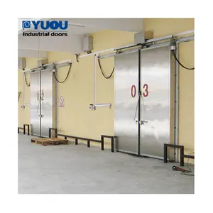 Wholesale Freezer Room Sliding Door With Polyurethane Cold Storage Stainless Steel Sliding Door