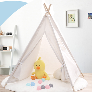 Tienda de campaña infantil portátil de lona de algodón, tipo <span class=keywords><strong>tipi</strong></span> indio, para deportes, juegos, playa y decoración de fiestas - Product Image 4