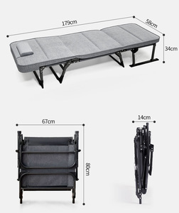 Chaises longues de plage et chaises de villa multifonctionnelles, imperméables, pliables, en fer, pour l'extérieur et le <span class=keywords><strong>jardin</strong></span> - Product Image 3