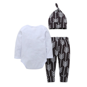 Ropa de Bebé al por Mayor de Indonesia, Ropa a Granel 100% Algodón Orgánico, Conjunto de 3 Piezas con Gorro para Niños Pequeños - Product Image 2