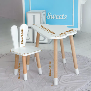 Trẻ Em Màu Trắng Bàn Gỗ Đám Mây Bảng Trẻ Mới Biết Đi Bàn Sang Trọng Nghiên Cứu Trẻ Em Trò Chơi Bảng Trẻ Em Của Bàn Bé Món Quà - Product Image 6