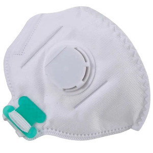 Masque respiratoire demi-masque jetable anti-poussière certifié EN149 <span class=keywords><strong>FFP3</strong></span> avec valve d'expiration et sangle de tête flexible pour le travail industriel - Product Image 3
