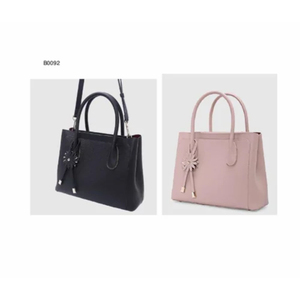 Sac bandoulière pour femme en cuir pleine fleur, élégant, spacieux, avec fermeture éclair, décorations florales, durable, grande capacité - Product Image 1