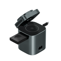 Nouvelle station de charge magnétique sans fil GaN 100W 6-en-1 avec câble Type-C PD100W multifonctionnelle pour téléphone, ordinateur portable et tablette