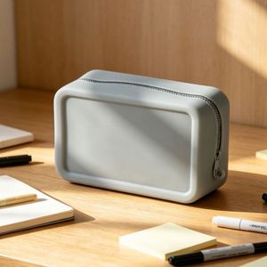 Bolsa de Maquillaje de Silicona, Estética, Ligera, Ecológica, Resistente al Agua, con Cierre de Cremallera, para Cosméticos y Viajes - Product Image 4