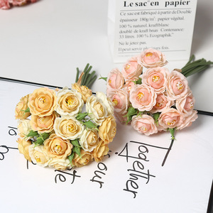Rosas Artificiales Lichao, Flores de Seda para Bodas, Accesorios de Fotografía para Exteriores, Decoraciones Impermeables para el Hogar - Product Image 3