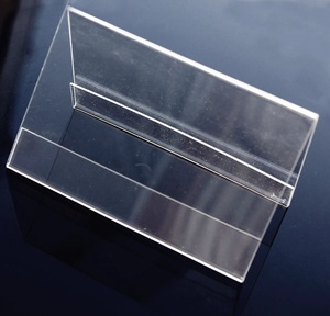 V hình tam giác trong suốt dấu hiệu chủ Acrylic Tên Thẻ bảng hiển thị đứng - Product Image 2
