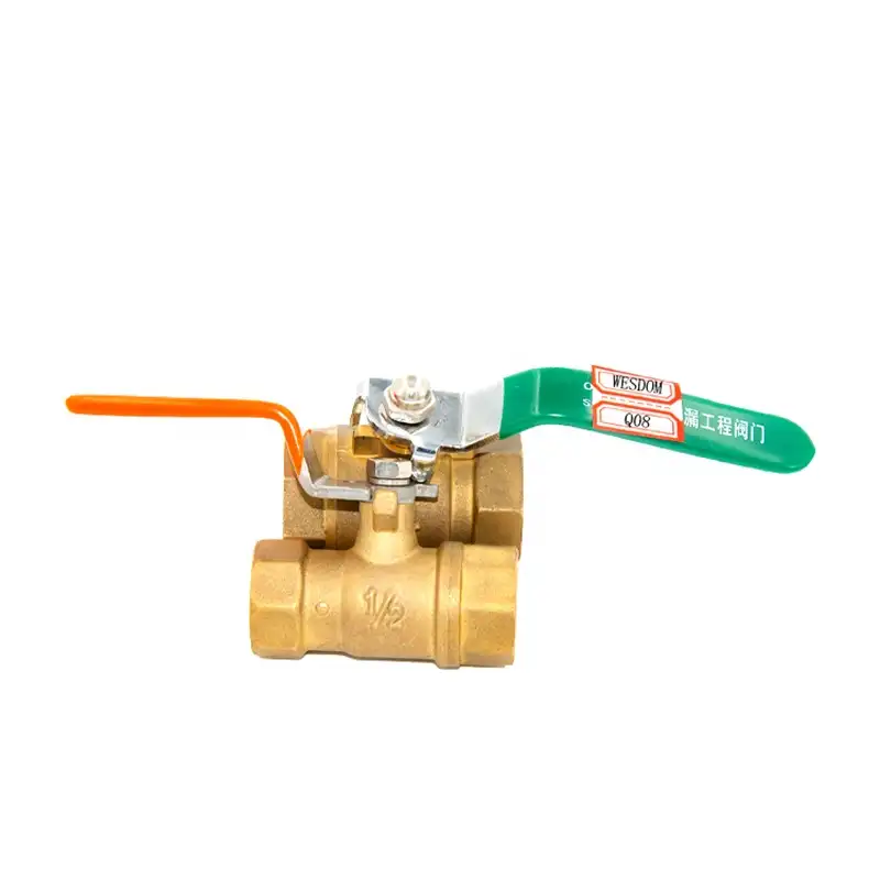 Brass Manufacture Operate Long Handle Ball Valve