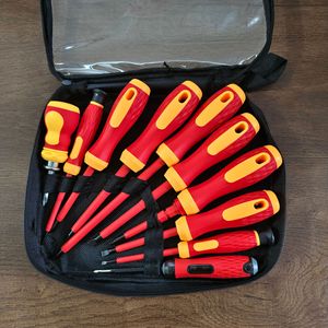 Multipurpose <b>Screwdriver</b> Set 10 Pcs Insulated Magnetic With Anti Slip Handle For Diy Repair Tools - Product Image 2