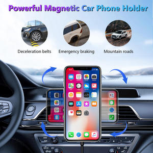 Nuevo soporte magnético para teléfono móvil para coche, soporte móvil para coche, 15W, ventilación magnética, <span class=keywords><strong>cargador</strong></span> inalámbrico para coche - Product Image 3