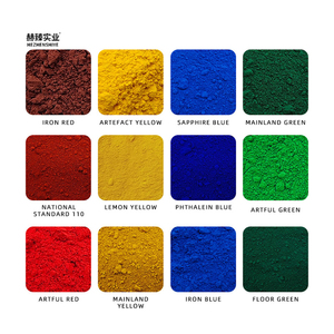Fabricantes suministro de pigmento de óxido de hierro de hormigón permeable para baldosas pavimento de asfalto rojo cemento ultramarino Color Fe2O3 - Product Image 2