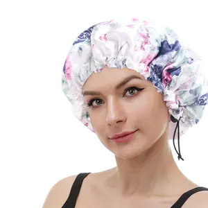 H58 шапочка для салона красоты кудряющая Весенняя Укладка волос Женская атласная крышка для сна