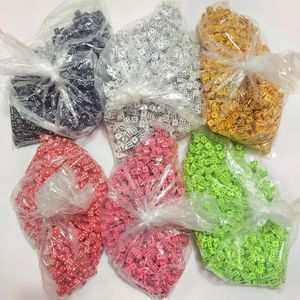 1 сумка, 1000 шт., новый дизайн, многогранные цветные кости для игры Mini 8 мм, красочные акриловые кости D6 - Product Image 6