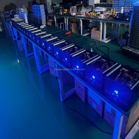 Luz Láser RGBWauv de 20W para Discoteca, Animación a Todo Color, Iluminación de Escenario, KTV, DJ, Fiestas, Eventos, Haz Blanco, Control DMX512, Aluminio+Plástico