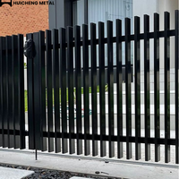 Valla de Aluminio de Láminas Verticales de Diseño Moderno, Valla Soldada con Recubrimiento en Polvo para Jardín y Hogar, Gran Venta