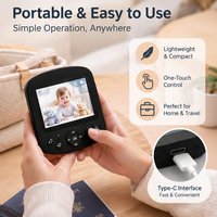 Meilleur Moniteur Bébé 2025 avec Écran 2,8 Pouces, Vision Nocturne, Audio Bidirectionnel, Caméra de Surveillance de Sécurité pour Bébé, Téléphone Nounou