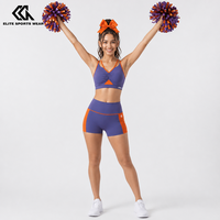 Ensemble d'échauffement personnalisé pour cheerleading, sublimé, respirant, séchage rapide, tenue d'entraînement pour cheerleading, vêtements de danse, vêtements de sport