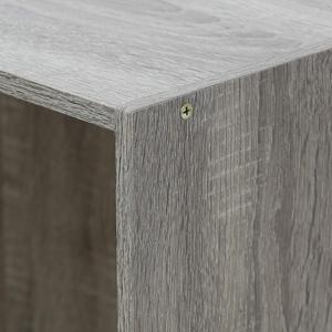 Librería Moderna Gris de 3 Niveles SENYU, Mueble Independiente para Ahorrar Espacio en Sala de Estar u Oficina, Estante de Madera MDF - Product Image 6
