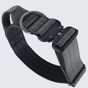 Collar de Perro Táctico Ajustable de Alta Resistencia con Estampado de Lujo, Acolchado y Cómodo, con Cierre de Hebilla, de Cuero PU Impermeable para Perros Grandes - Product Image 4