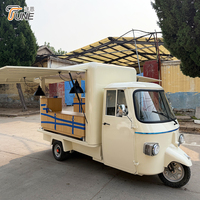 Chariot de nourriture mobile de style rétro, électrique, à trois roues, type Piaggio Ape, pour la vente de café, prix de gros d'usine
