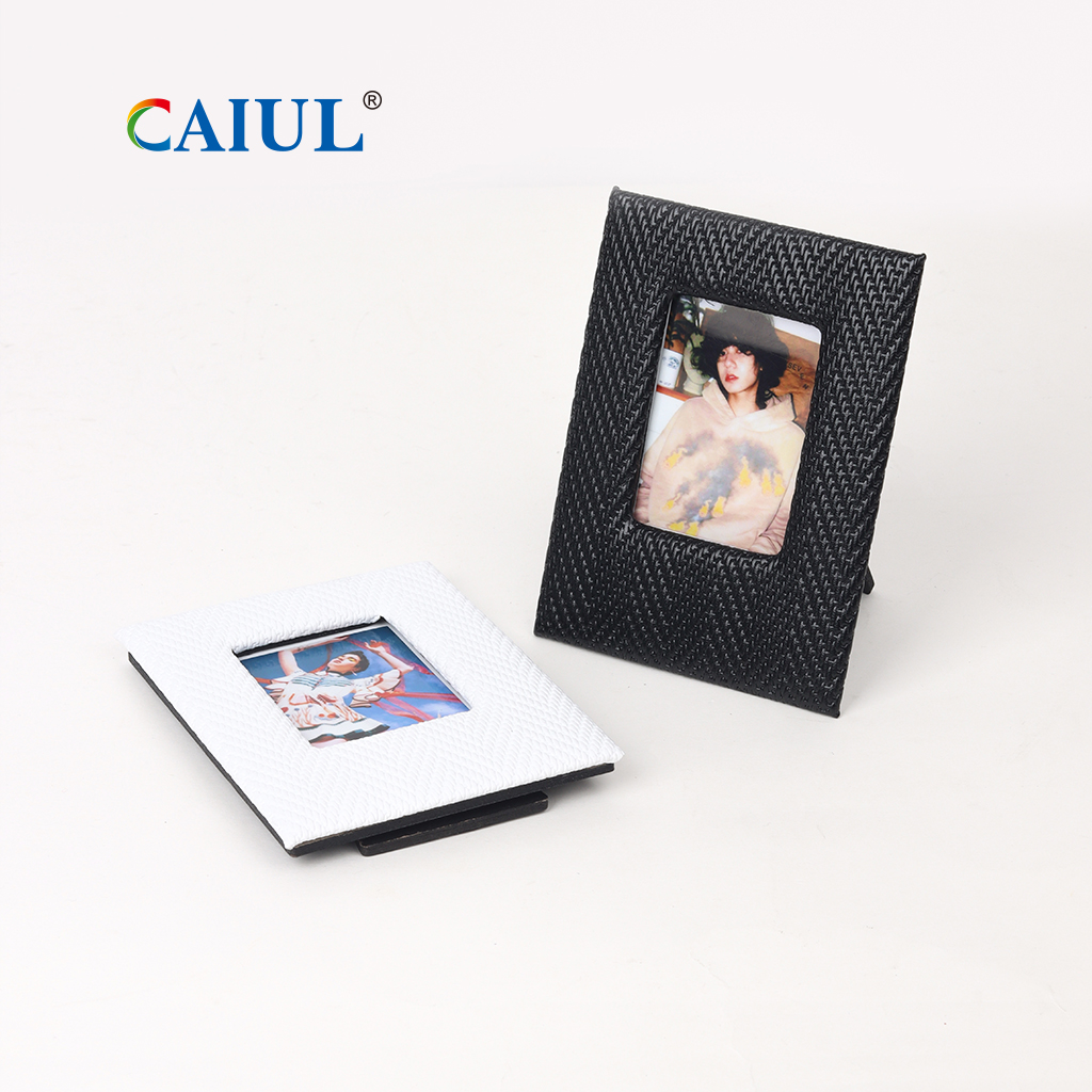 Moldura de couro pu personalizada, álbuns de fotos personalizados 4x6 2x3 5x7, acessórios para instax mini moldura de fotos