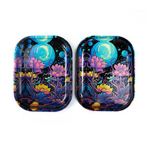 Bandeja Redonda de Papel Simple RTS de 18*14 cm para Enrollar, Bandejas Metálicas de Color Sólido, Envío Aleatorio - Product Image 5