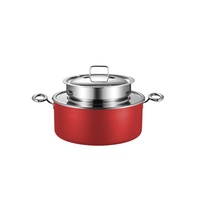 Pot à porridge pour petit-déjeuner d'hôtel, pot isotherme en acier inoxydable 304 certifié alimentaire, réchaud à soupe pour restaurant