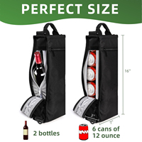 Sac isotherme souple pour le golf, sac isotherme pour le golf, garde 6 canettes de bière ou 2 bouteilles de vin au frais pendant des heures, sac isotherme