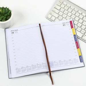 Новое поступление, розовый, молочный логотип, 2025, 2026 ежедневник, 365 дней, испанский английский, A5, искусственная кожа, роскошный подарок с ручкой - Product Image 3