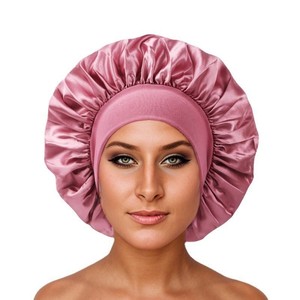 Women's Fashion Bonnet Large Wide Elastic <b>Hat</b> Casual Smooth Tint Suitable for Curled Straight Hair Sleeping <b>Hat</b> - Product Image 5