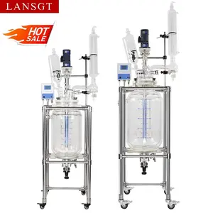 Chemical Pilot Plant Jacketed Glass Reactor Distillation Reactor