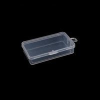 Boîte d'emballage personnalisée pour pièces de rechange, outils, boîte de rangement, boîte de présentation de bijoux, étui à vis, petite boîte transparente à couvercle en plastique transparent