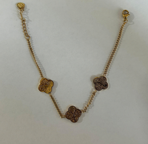 Bracelets en acier inoxydable Clover Patience Gratitude Trust, bijoux de mode pour hommes et femmes, vente en gros |   <span class=keywords><strong>Bracelet</strong></span> islamique - Product Image 6