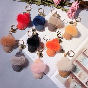 Dropshipping <b>Mini</b> Mink Plush Sneaker Shoes Keychain Rings Gift 3d Sports Shoes Pendant for Bag Car <b>Backpack</b> Decoration - Product Image 2
