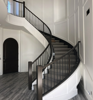 Prima en fer forgé personnalisé de haute qualité maison escalier clôture meilleur prix garde-corps en fer forgé