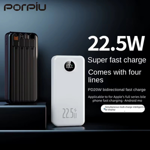 Banques d'alimentation à charge rapide PD22.5W/20W 20000mAh Banque d'alimentation ultra-mince avec écran LED Banque d'alimentation pour Apple & <span class=keywords><strong>Huawei</strong></span> - Product Image 5