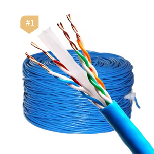 Nhà Máy Giá PVC xoắn 4 cặp RJ45 đồng nguyên chất <span class=keywords><strong>UTP</strong></span> FTP SFTP CAT5e CAT6 <span class=keywords><strong>cat6A</strong></span> cáp Ethernet 305m cho mạng không dây - Product Image 3
