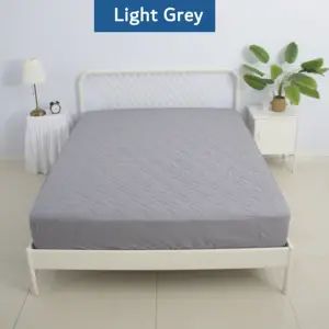 Baixo Preço Everyday 240 Gsm Enchimento Impermeável Quilted Mattress Cover Bed Mat Best Rated Waterproof Mattress Cover