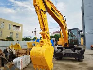 Nouveauté Original Corée Hyundai 210w-7 pelle sur pneus 21Ton R210w-7 excavatrices d'occasion avec prix interne - Product Image 3