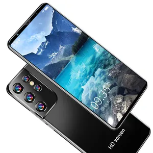 Ponsel pintar 2024, S21 + Ultra 6.38 inci kartu ganda 12GB + 512GB kamera 50MP + 108MP