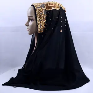 GEERDENG 2021 son tasarlanmış şık kabarcık şifon büyük baş atkı müslüman arap kadınlar favori eşarp toptan için hicap