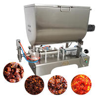 Machine de remplissage semi-automatique à piston pour liquides, remplisseuse quantitative pour sauce chili, sauce bœuf, beurre de cacahuète, vinaigrette, ketchup