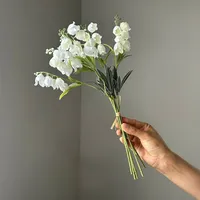 Fleurs artificielles en soie muguet Bouquet de mariée décor de mariage fausses fleurs Campanule fête décoration de la maison accessoires