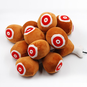 Jouet à mâcher pour chien CAYJ en peluche, réaliste, en forme de jambe de poulet, qui couine, pour soulager le stress des chiens - Product Image 4