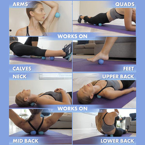 Yoga y liberación miofascial masaje firme bolas de Lacrosse Yoga terapia masaje gatillo bolas - Product Image 3